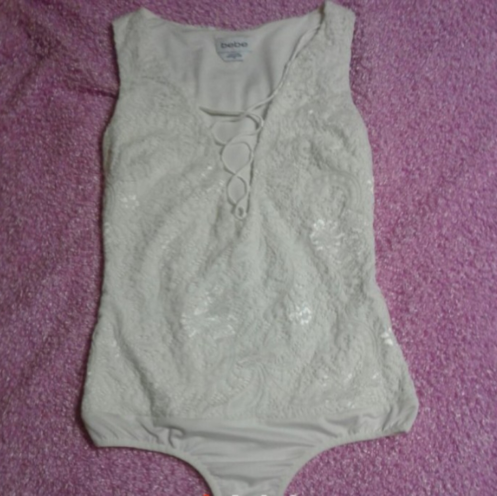 Bebe lace bodysuit